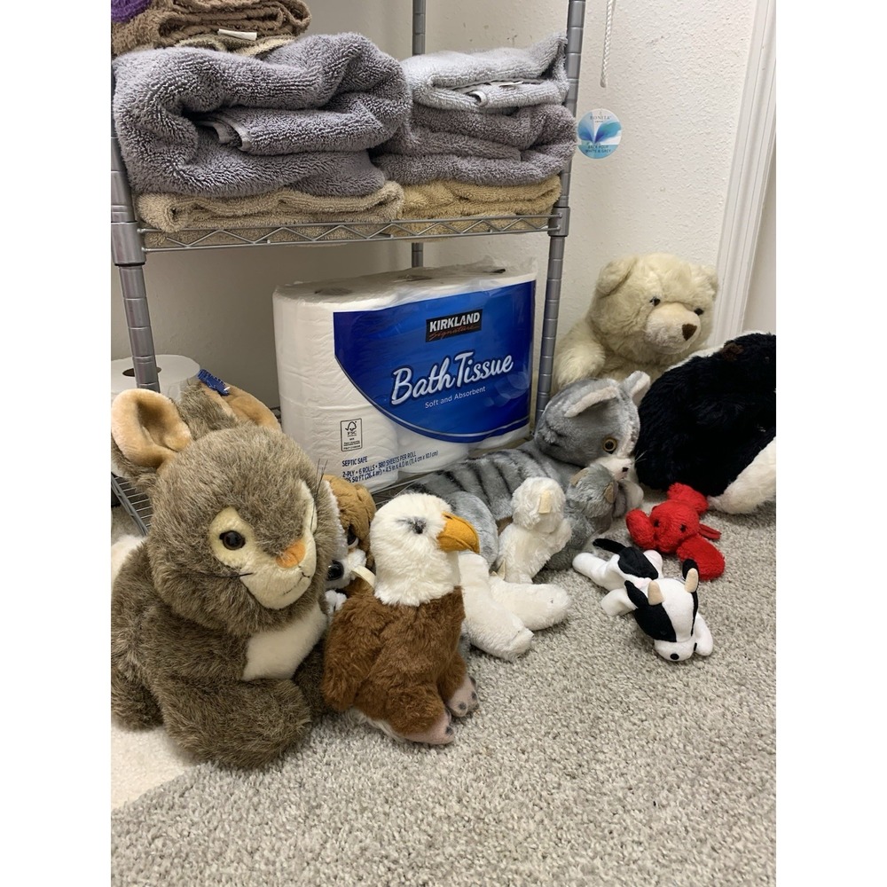 Lot of Vintage Plush Stuffed Animals Plushies Lot Bundle